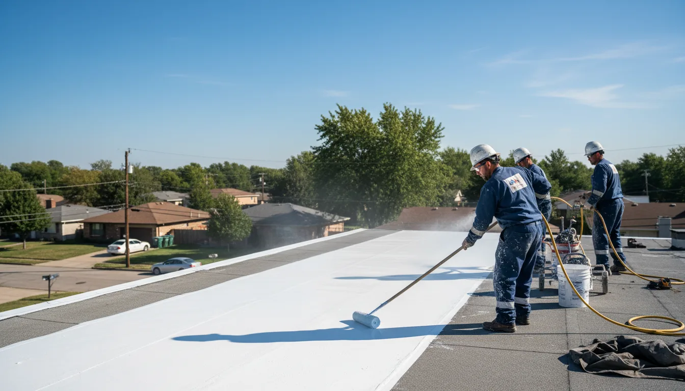 Commercial roof coating in Rockville, NE near me